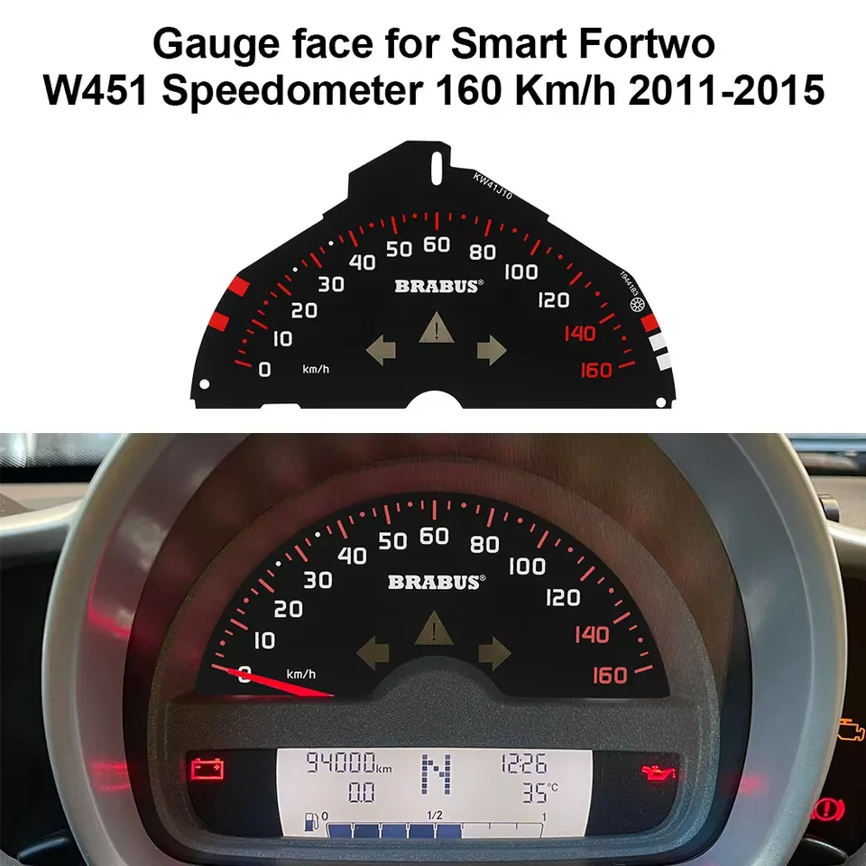 

Лицевой датчик для Smart Fortwo W451, спидометр, тахометр и часы, 160 км/ч