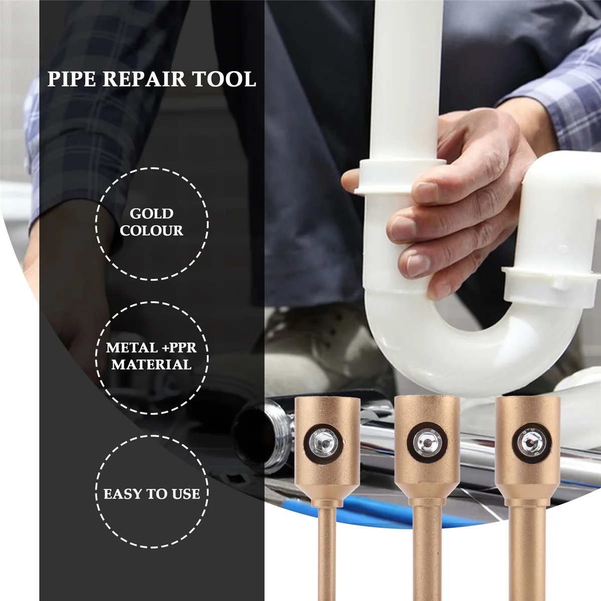 7/11/14 мм инструменты для ремонта сантехники пластиковые полипропиленовые головки