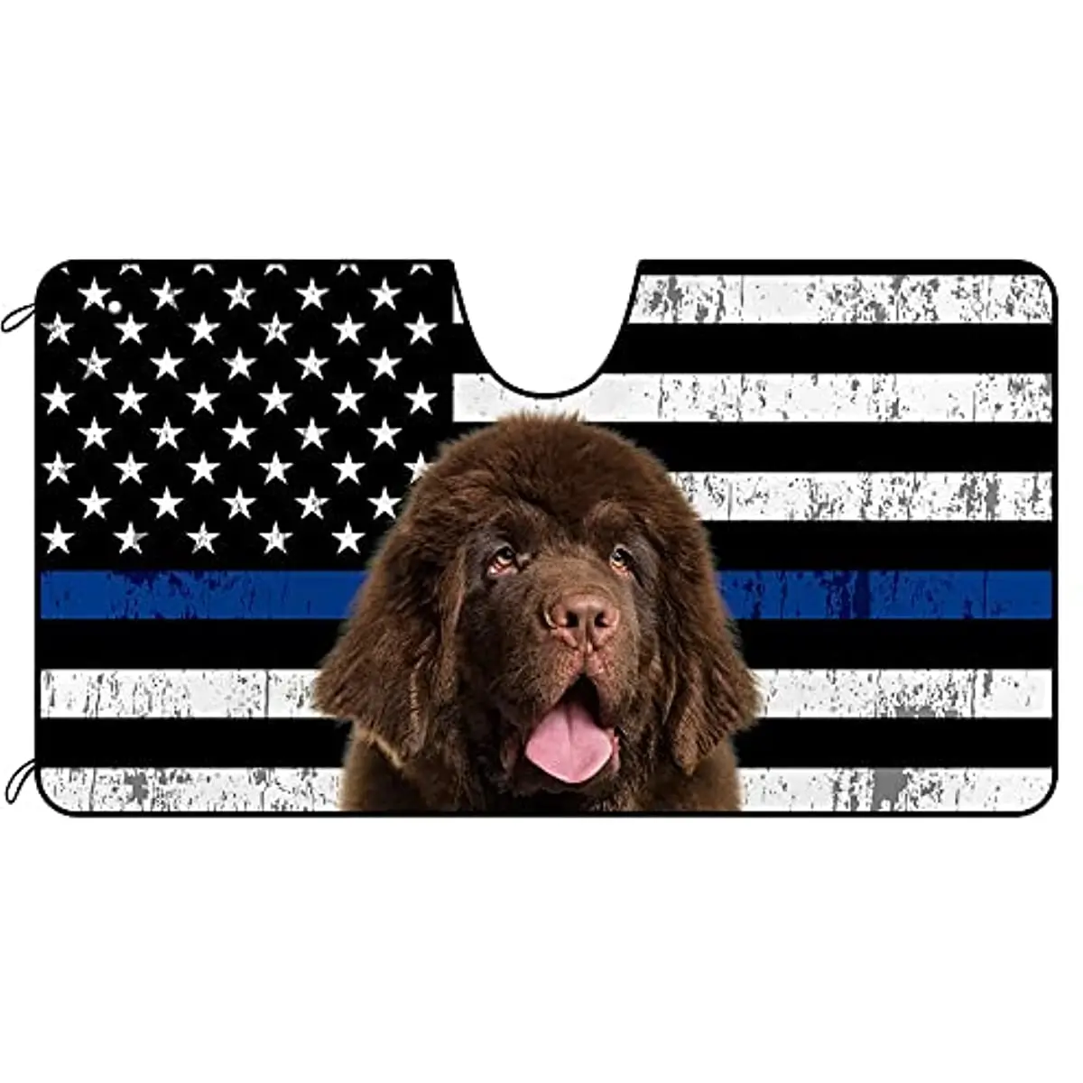 

Солнцезащитный козырек на лобовое стекло для собак в кафето, коричневый козырек для защиты от солнца, американский полицейский Флаг США, патриотический автомобиль, солнцезащитный козырек на лобовое стекло