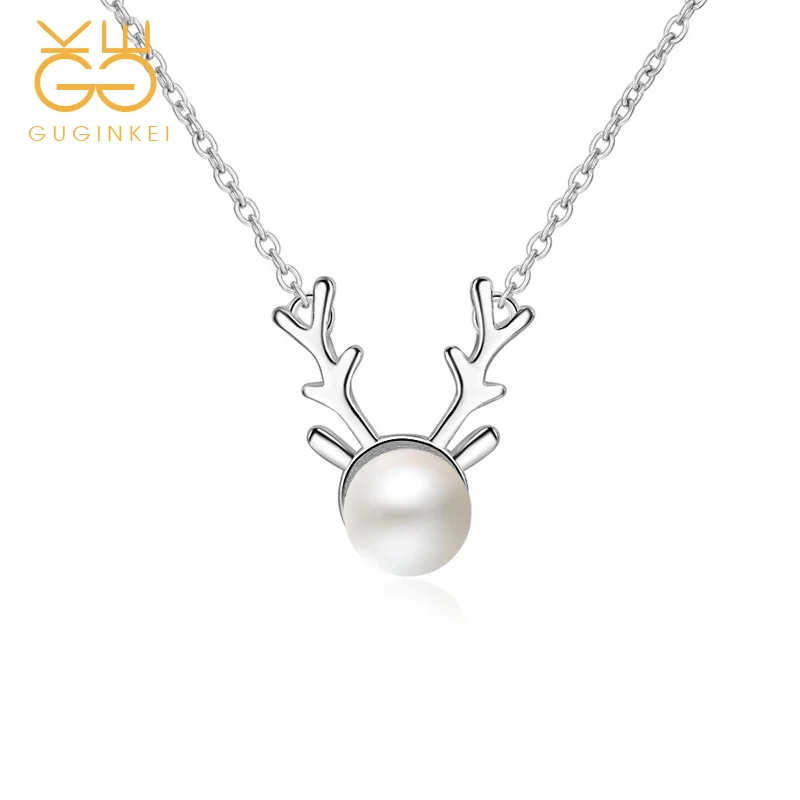 

Женское ожерелье с подвеской в виде рогов из серебра 925 пробы