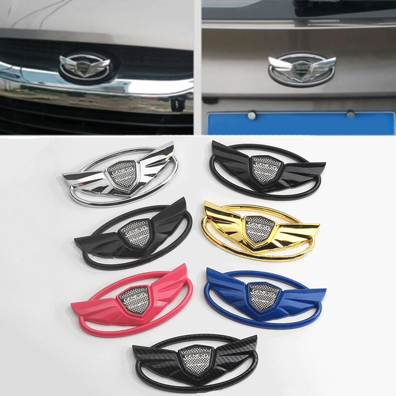 

Автомобильная эмблема переднего и заднего багажника 14,5x7,5 см, 3D значок из АБС-пластика, наклейка для Hyundai GENESIS Coupe, автомобильное украшение, ав...