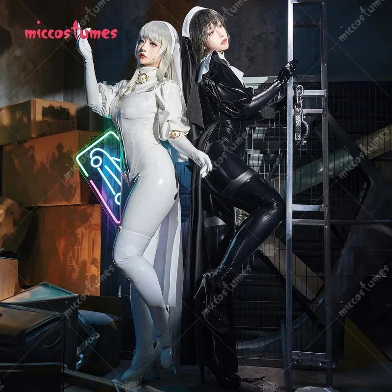 Miccostumes x MobbunnyxChowbie женский комплект сексуального нижнего белья черная монахиня