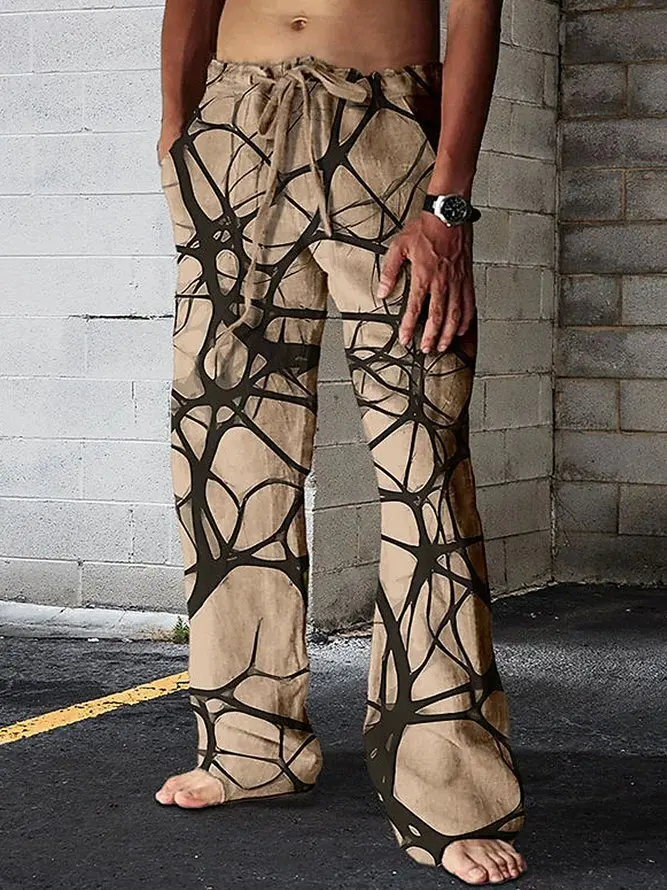 Брюки мужские прямые спортивные свободные штаны для похудения с широкими