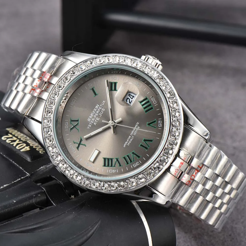 

Original Brand Sports Watches For Mens Fashion Full Stainless Steel Automatic Date Watch Luxury Chronograph Quartz AAA Clocks