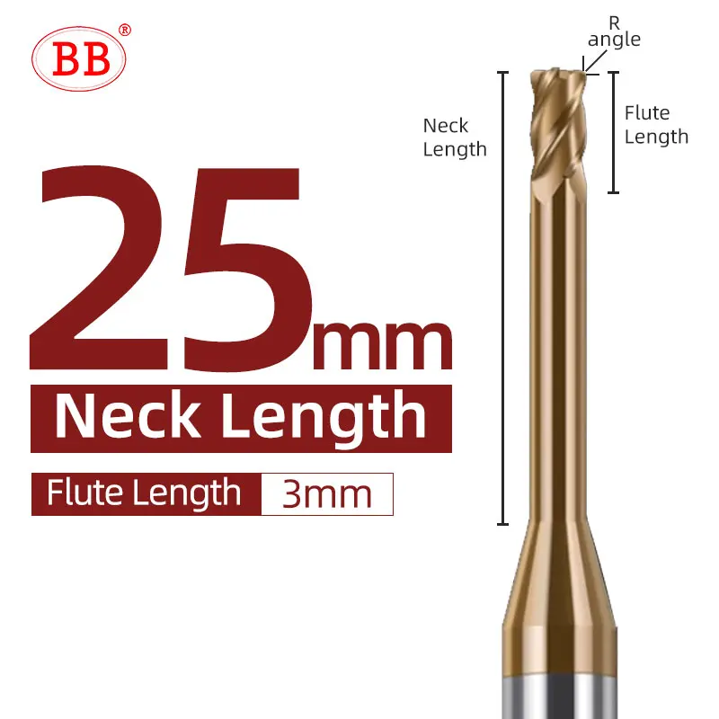 

BB Угловой радиус резак для шеи 1 мм 1,5 мм 2 мм