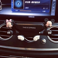 disney mickey minnie car phone holder car air outlet universal phone holder car assets accessories interior for women girls