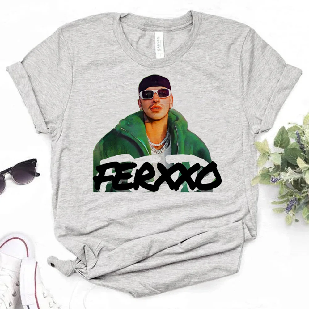 Feid Ferxxo женская летняя комиксная футболка Японская манга y2k одежда