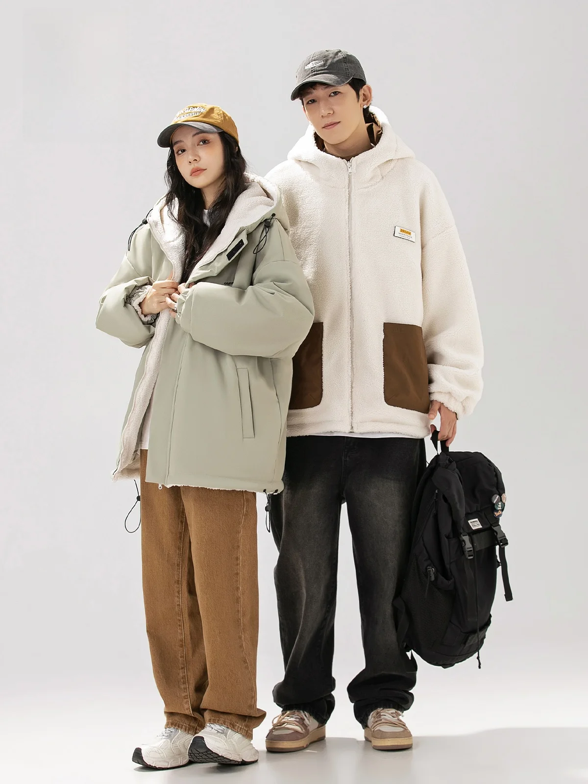 Senma up Geniolamode двустороннее пальто с хлопковой подкладкой мужская зимняя новая