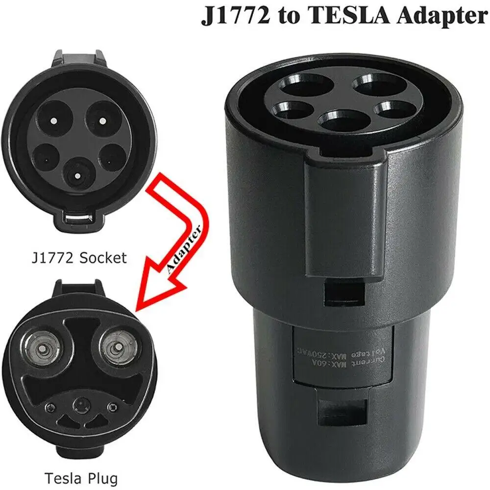 EV Charger Adapter Tesla Type 1 J1772 socket to Tesla Model X, 3, S New products 16A 32A 60A