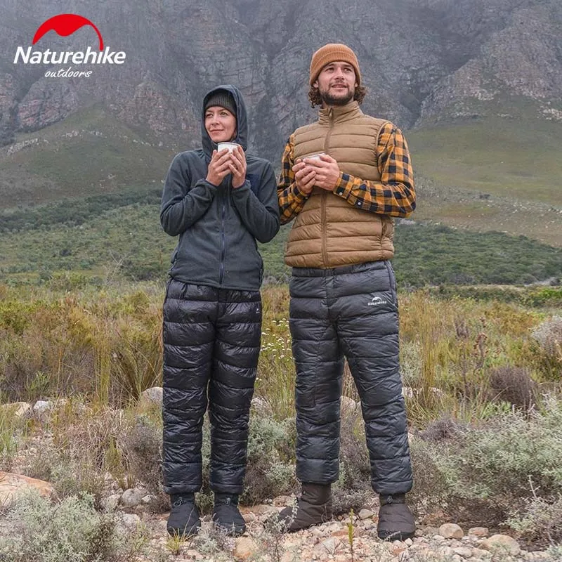 Naturehike 2024 новые пуховые брюки уличные зимние теплые ветрозащитные на утином пуху