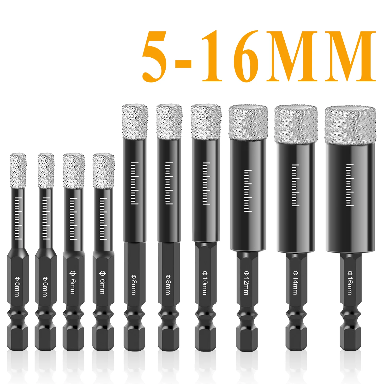 

For Drill Hard Set Bits Shank Drill Dry Ceramic Diamond Glass Tile Material Granite 5-16mm Bit Hex Marble Stone Hole Masonry Saw