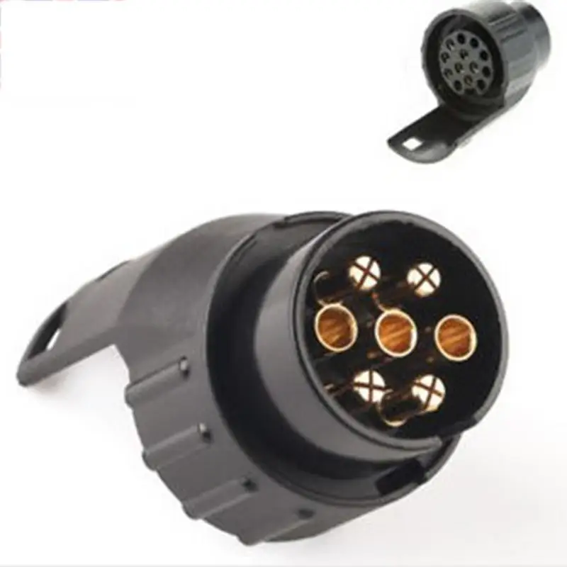 

Pin To 13 Pin Mini Car Truck Trailer Connector Truck Electric Adapter Plug Trailer End Suitable For European Standard Trailer