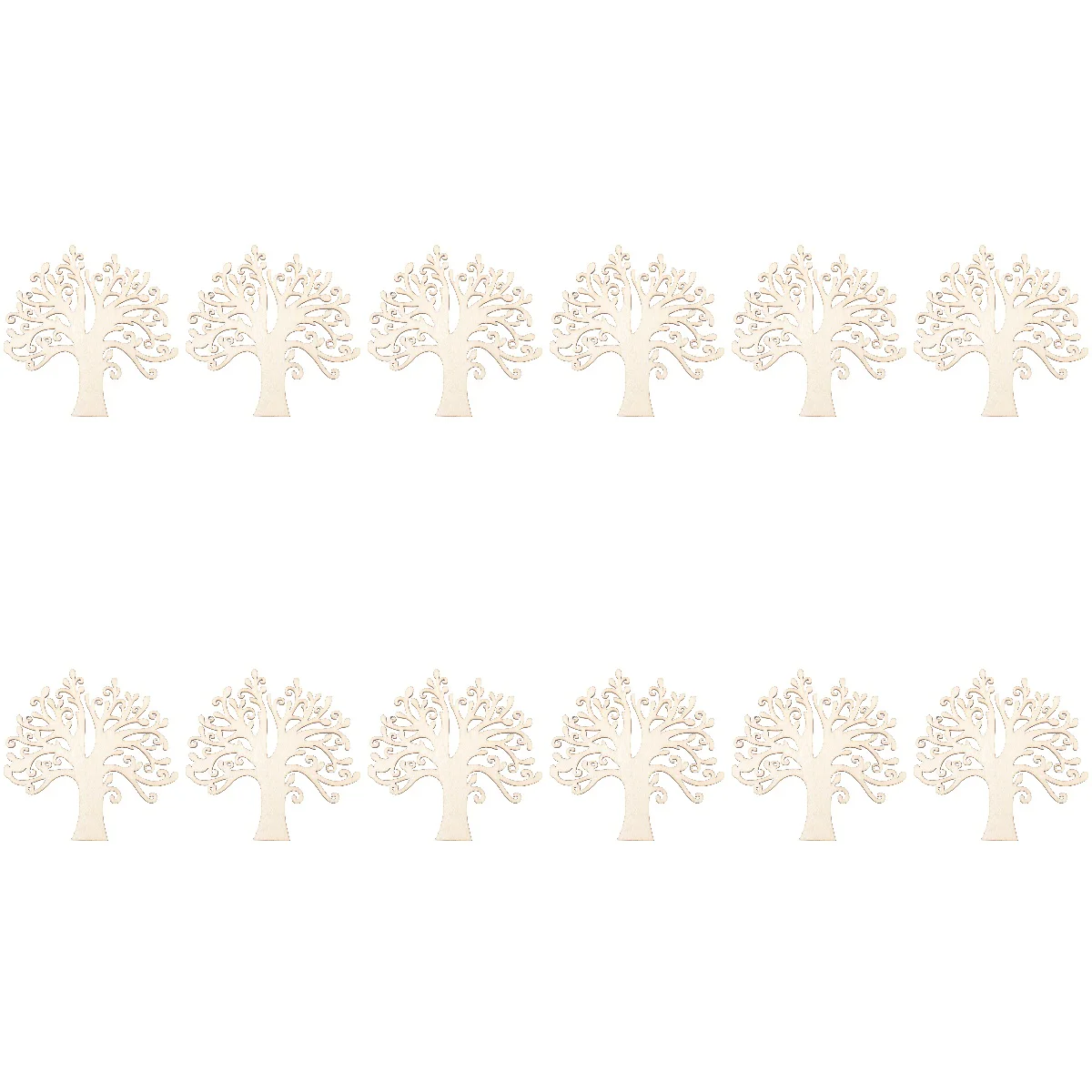 

120 шт., подвесные деревянные украшения