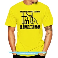 science real believe or not novelty harajuku t shirt 2021 camisa digital streetwear t shirt short sleeve brand mens t shirts