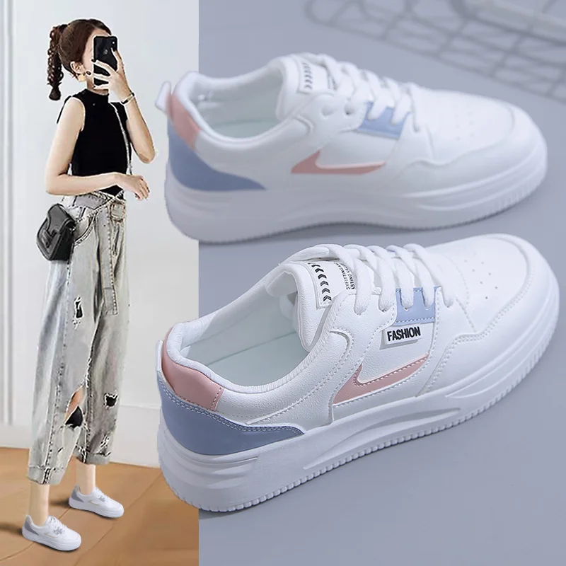 

Little white shoes women 2022 new spring women's shoes versatile casual ins super fire shoes student thick soled shoes 663