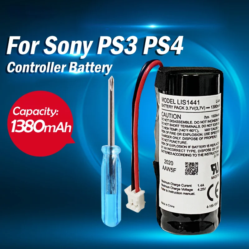 

1PCS LIS1441 LIP1450 3.7V 1380mah Rechargeable Lithium Battery For Sony PS3 PS4 Play Station Move Motion Controller Right Hand