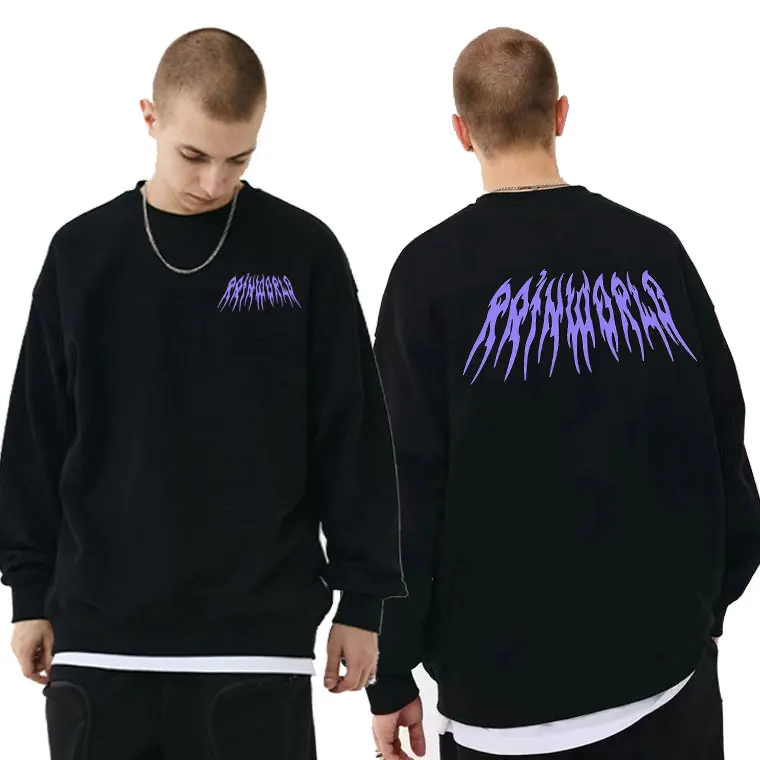 

Awesome Rapper Yung Lean RainWorld Gothic Style Sweatshirt Men Women Casual Harajuku Pullover Man Fashion Oversized Sweatshirts