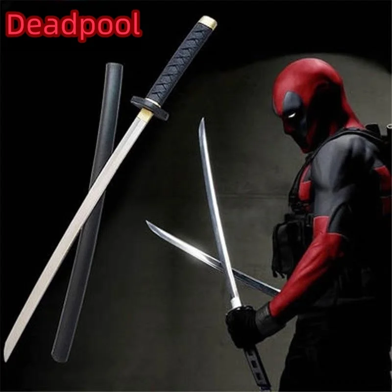 

61cm X-men Deadpool Katana Pu Anime Soul Figure Sword Samurai Knife Ninja Sword Cosplay Props Weapon Toy for Youth Boys Gifts