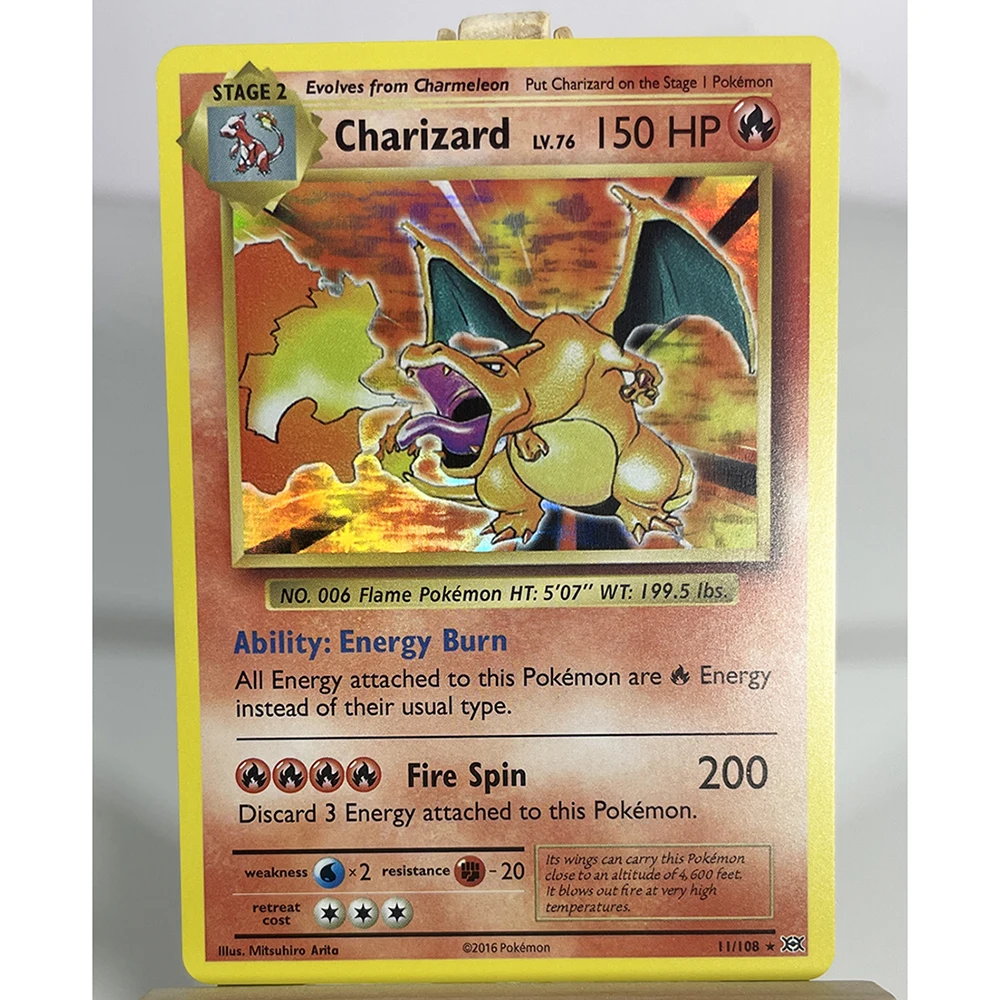 Флэш-карты для PTCG G-1st Edition Pokemon Foil, Charizard, сияющий тирансир, свинья, пилограф, игра, коллекция PTCG, прокси-карты