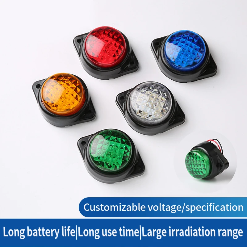 

1pcs 12V/24V LED Side Marker Lights Car External Lights Signal Indicator Lamps Warning Tail Light Trailer Truck Lorry