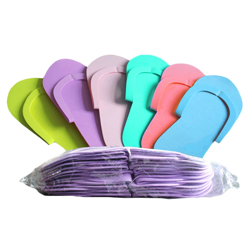 48 Pairs Disposable Flip Flops Beauty Salon EVA Slipper Bathing Flip-Flops for Spa Pedicure Nail Home Slippers Hotel Sandals