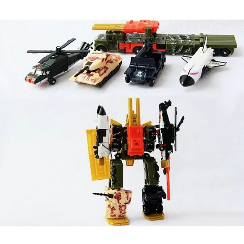 Трансформеры G1 Bruticus Инженерная сила солдат самолет военный автомобиль робот