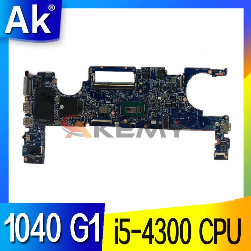 

803000-001 motherboard For HP 1040 G1 laptop motherboard SR1ED i5-4300 CPU tested 100% work