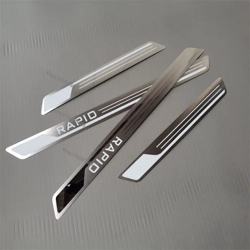 

For SKODA Mingrui Welcome Pedal Sill Strip Decoration Refit Anti Scratch Decorative Strip Guard Interior Mouldings Accessories
