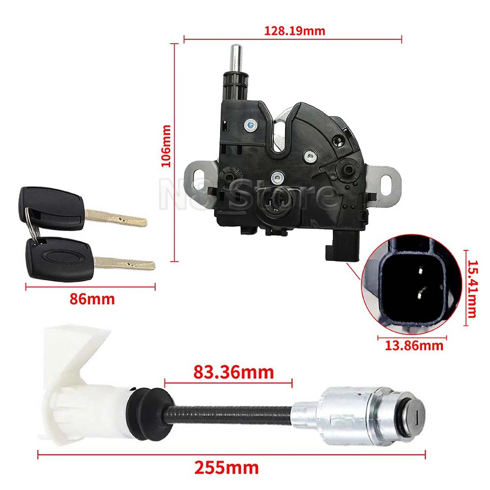 Длинный тип стержня крышки капота разблокировка замка фотоэлемент 1343577 для Ford Focus