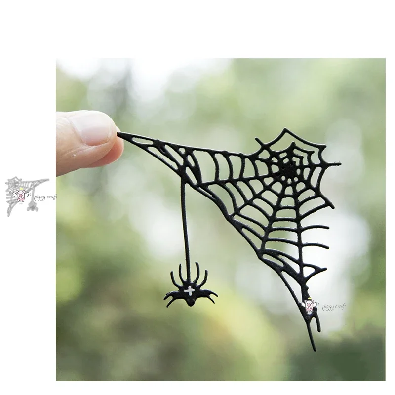 Mmao Crafts металлические стальные трафареты для резки новый Хэллоуин паутина