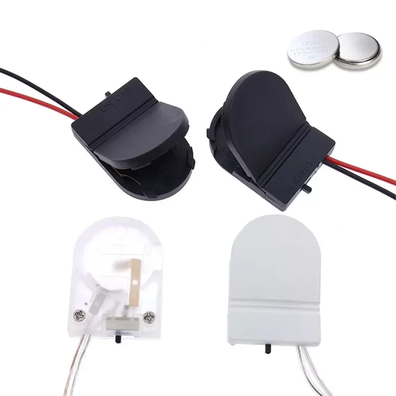 

2/5PCS CR2032 Button Coin Cell Battery Socket Holder Case Cover With ON-OFF Switch 3V High quality DIY Battery Storage Box