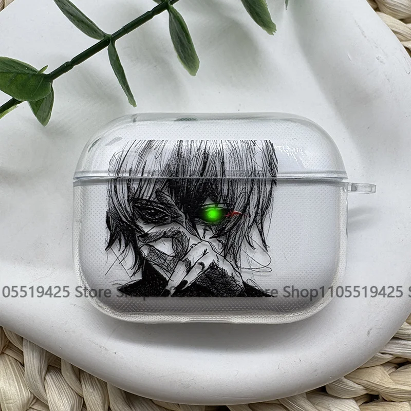 Фото Новый чехол для наушников Anime Tokyo Ghoul Ken для Airpods 4-го, 3-го, 2-го поколений, Pro 3, Airpod 2, 3, 1. Защитный аксессуар-оболочка. №2