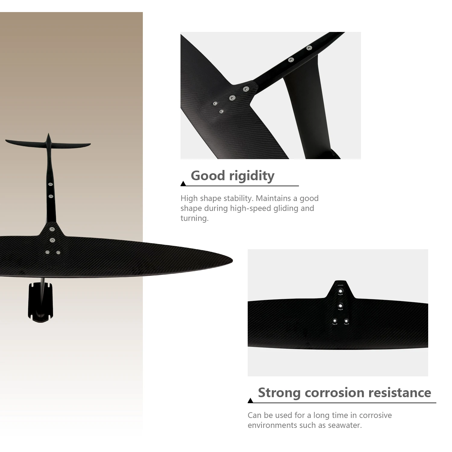Хорошая производительность ART V2 939 подводные крылья из углеродного волокна доска