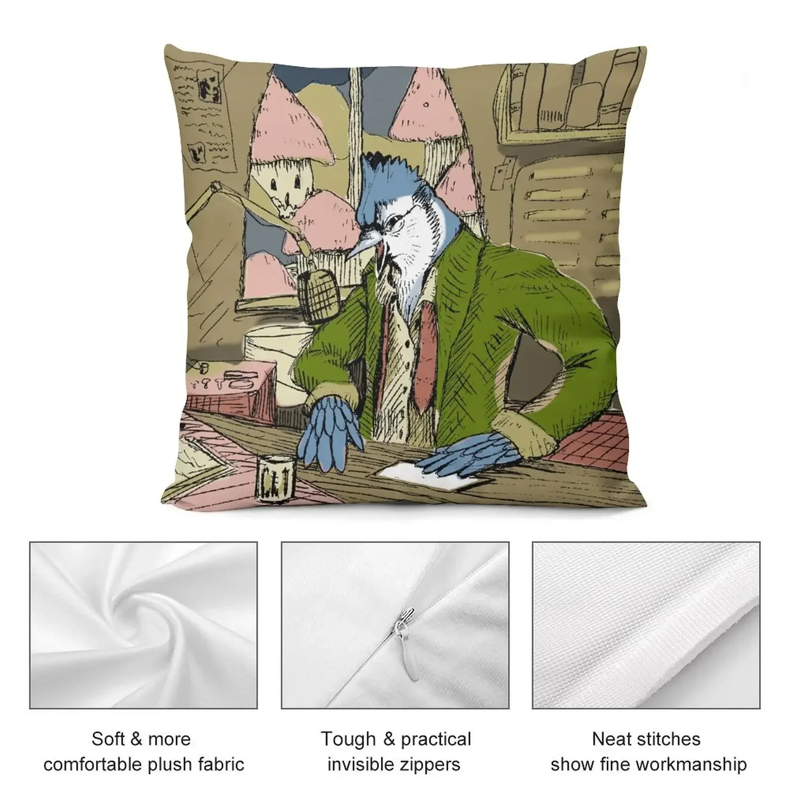 Новости Squawk Radio (цветная) Декоративные наволочки для подушек Диван Подушки