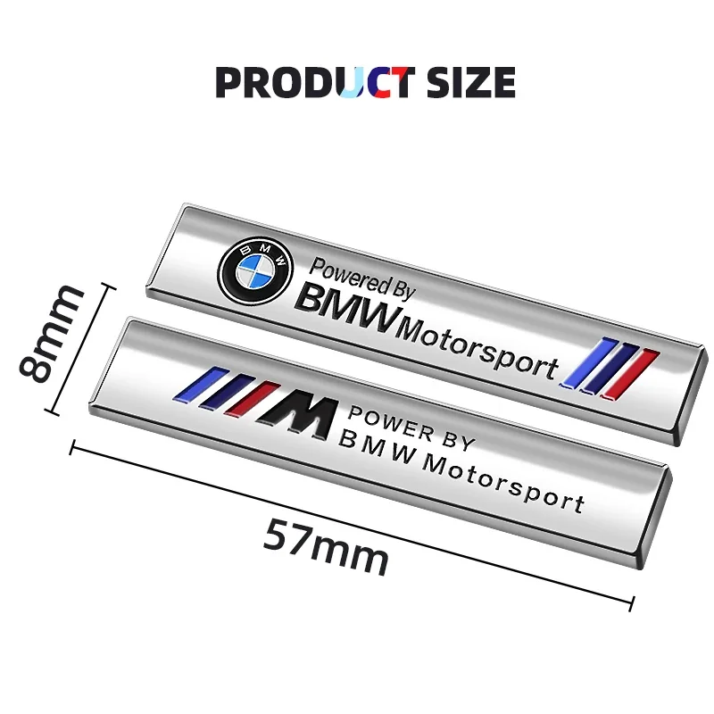 2 шт. 3D металлическая наклейка на крыло автомобиля аксессуары для BMW M E46 E90 E39 E60 E36 E30