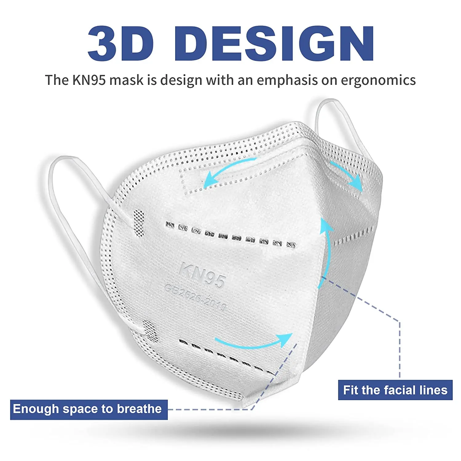 

Маска для лица одноразовая из нетканого материала, 10 шт.
