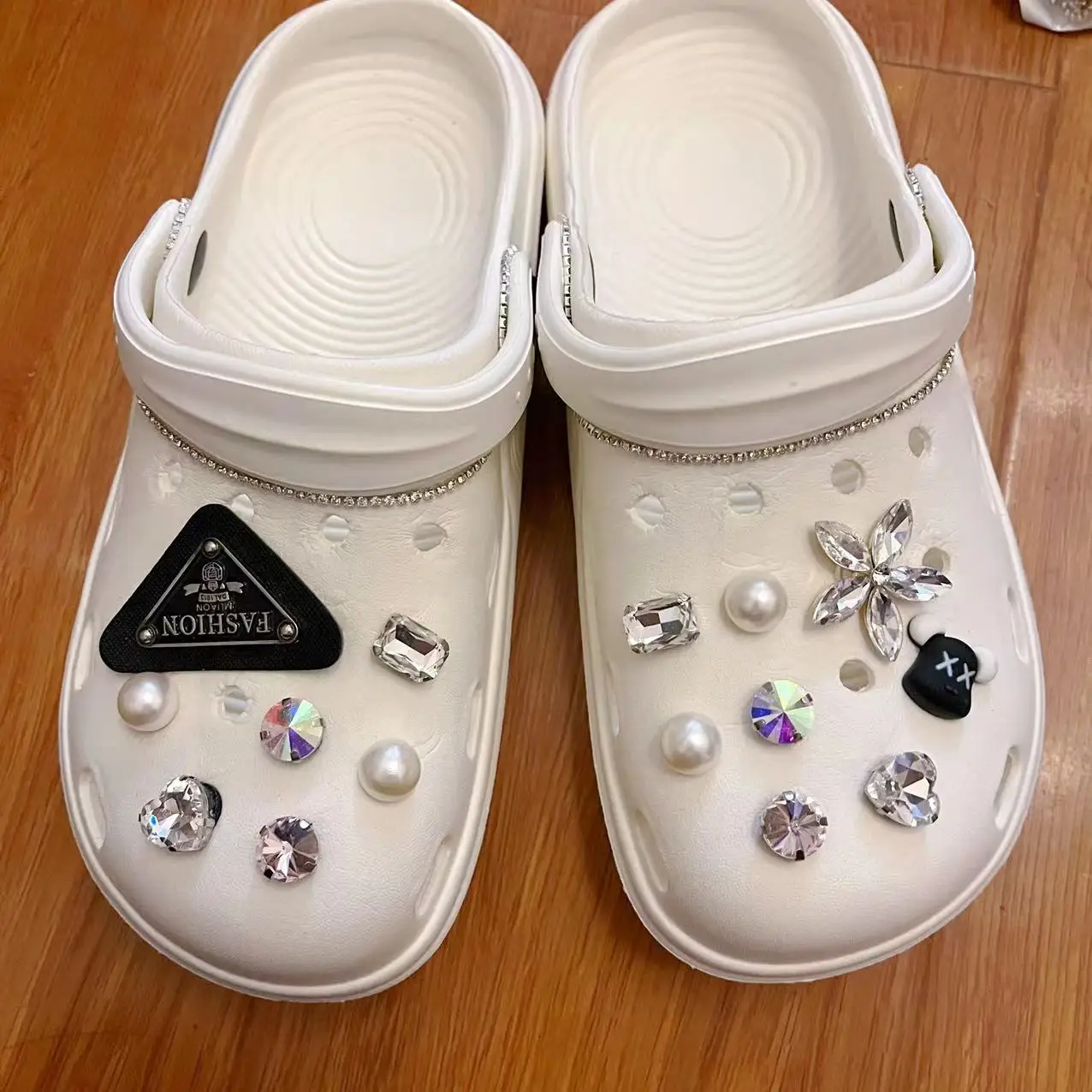 New Fashion Crystal Diamond Shoe Buckle for  Croc Shoe  Accessories Detachable Decorations Women Gifts