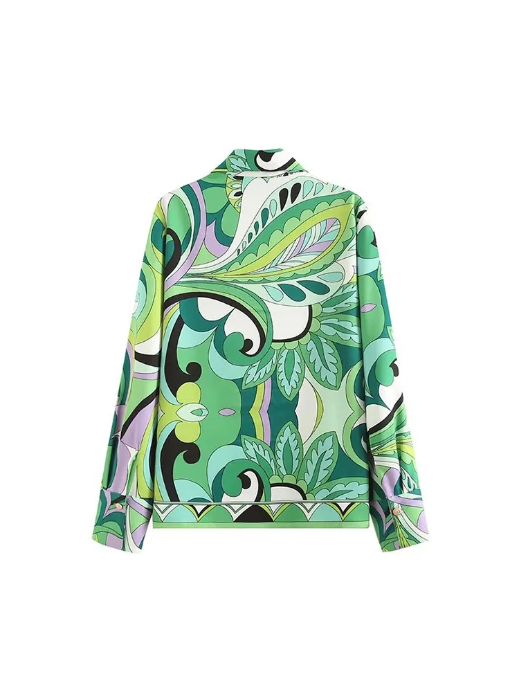 Женский свободный топ с атласным принтом Kumsvag летний Свободный Топ для отдыха 2023