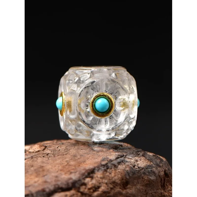 

Хрустальный кулон с бирюзой