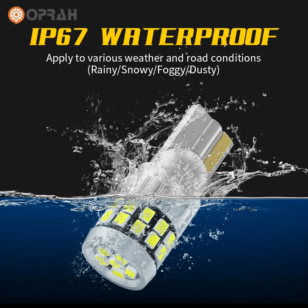 Oprah 2 шт. W5W LED T10 12 В 24 Автомобильные фонари для внутренней лампы грузовика 2016 30SMD