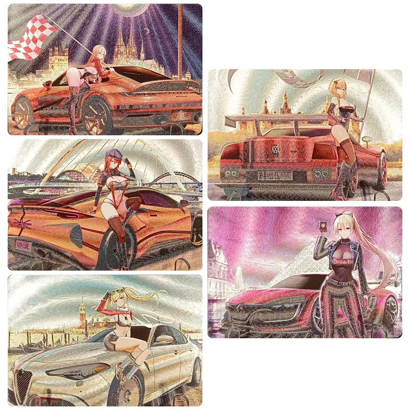 Zero Two Diy самодельная карта Kitagawa Марин аниме персонажи Бронзирующая игра коллекция