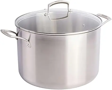 

Tri-Ply Stainless Steel Professional Grade Stock Pot w/Lid, 12-Quart