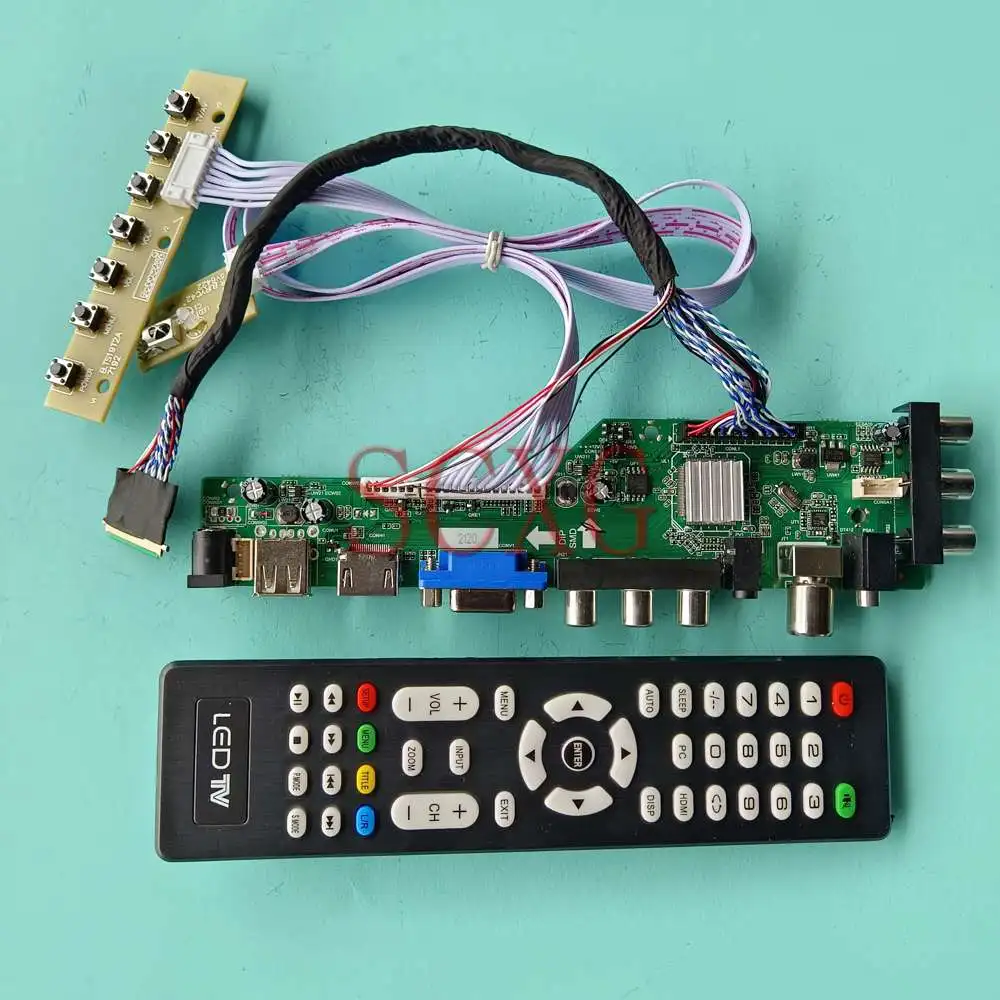

For LTN156AT05-H02 1366 768 40 Pin LVDS Screen DVB Digital Signal VGA HDMI-Compatible USB AV 15.6" LCD Driver Control Board Kit