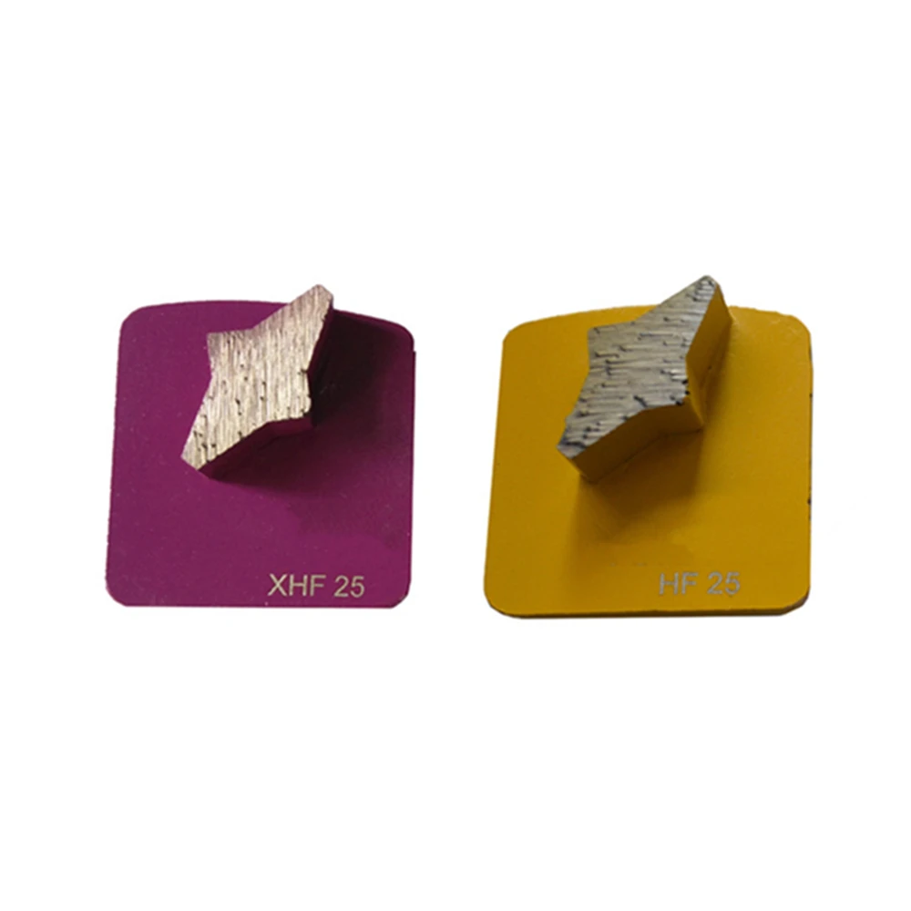 HUS49 Single Star Bar Segment Redi Lock Concrete Grinding Plates Metal Block for Extreme Hard Floor 12PCS | Инструменты