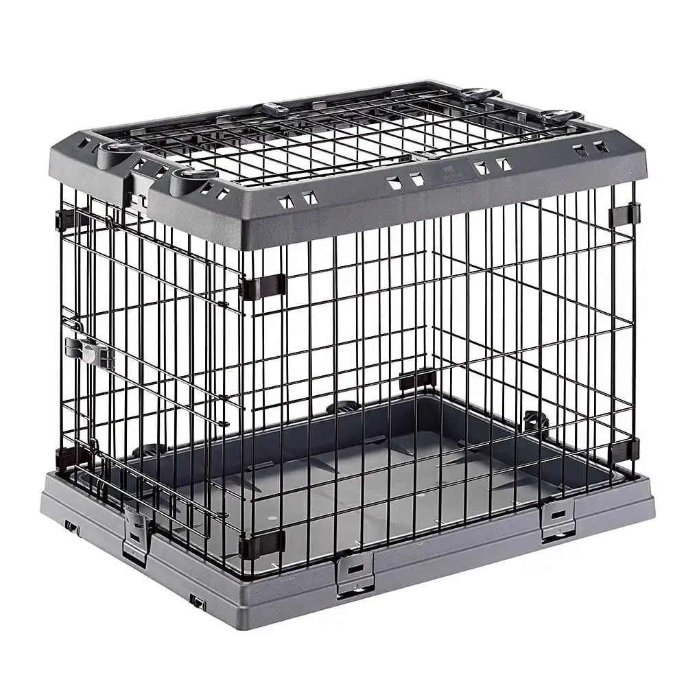 

Superior Hybrid ECO Dog Crate and Playpen, 24-inch Dog Crate, Gray Dog House Dog Beds for Medium Dogs
