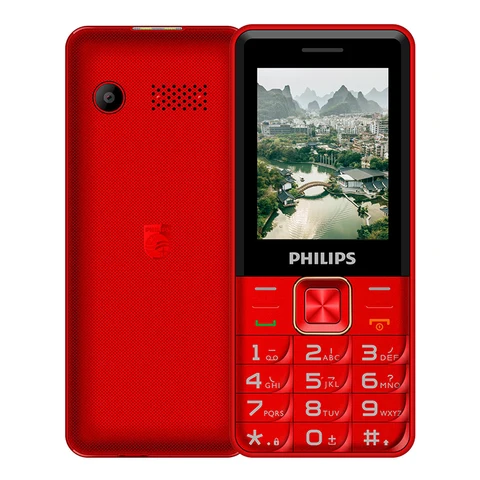 PHILIPS E2220 мобильный телефон 2 SIM-карты 1000 сверхдлинный резервный аккумулятор 2,4 дюйма экран с прямой кнопкой аппарат с функцией резервного копирования