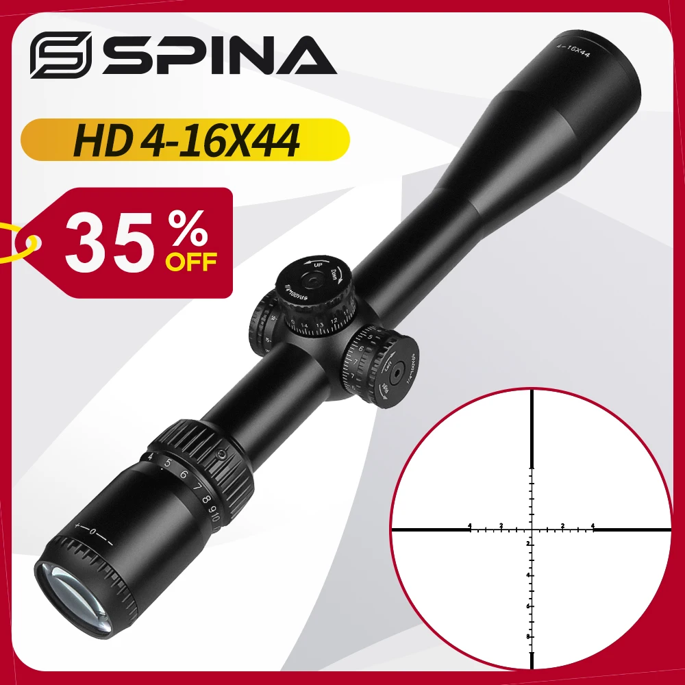 Тактический прицел SPINA Optics 4-16x44 цифровой сетчатый точечный для винтовки охоты