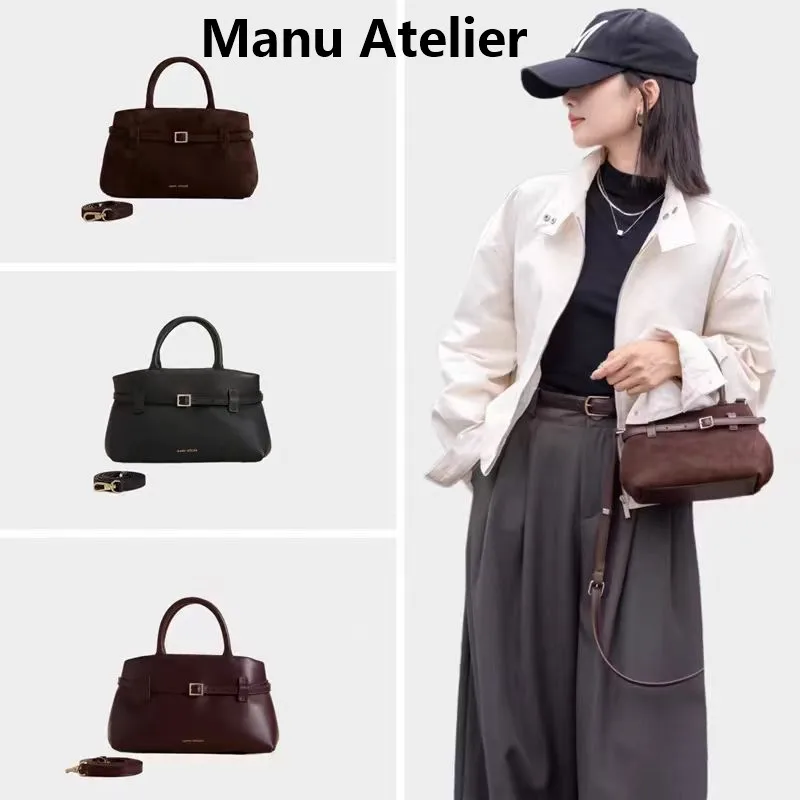 Manu Atelier Новая женская легкая сумка через плечо Сумка высокого качества