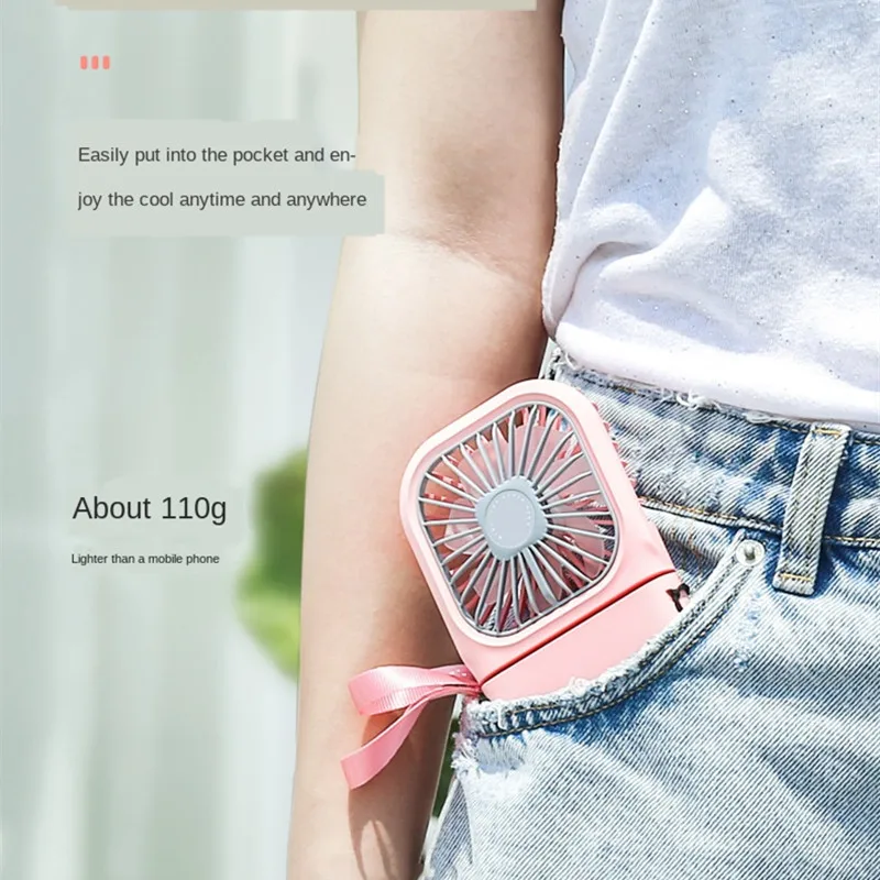 

Hanging Neck Fans Mini Camping Portable Folding USB Small Mute Power Bank Portable Handheld Desktop Multi Function Charge Fan