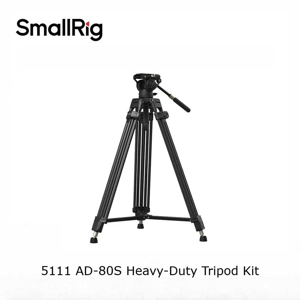 Фото Комплект штатива SmallRig AD-80S Heavy-Duty с быстрой фиксацией FreeSpeed и быстрой регулировкой, карбоновый штатив 5111 №4